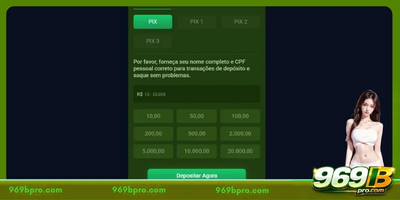 How to deposit quickly and efficiently into 969B