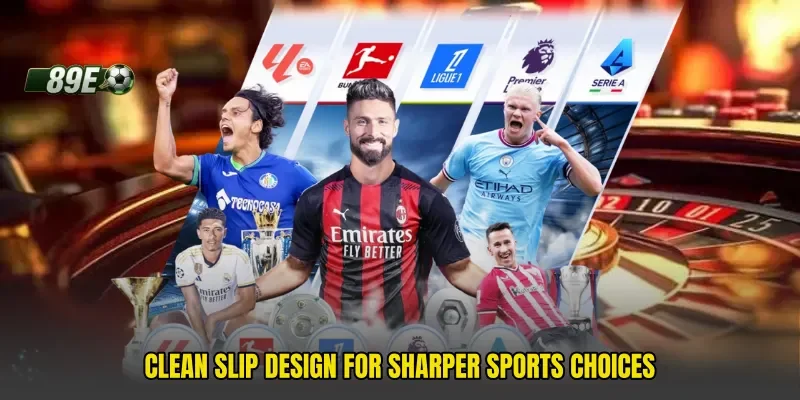 Clean slip design for sharper sports choices