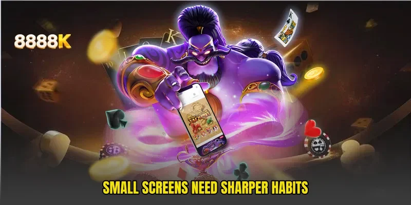 Small screens need sharper habits